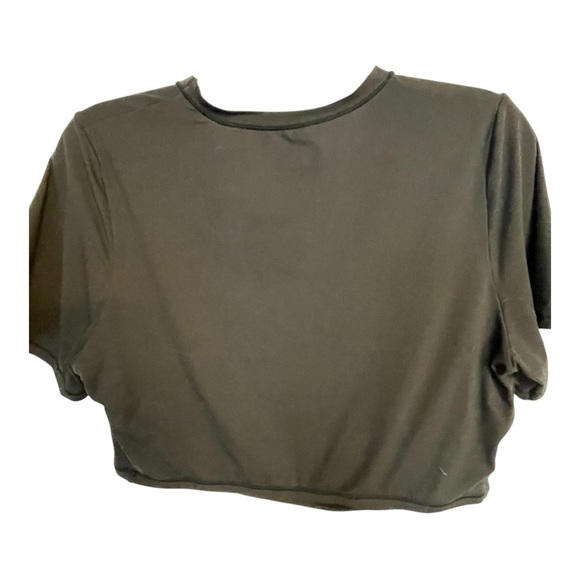 SKIMS black Fitted Crop T-Shirt Short Sleeve - Picture 2 of 3